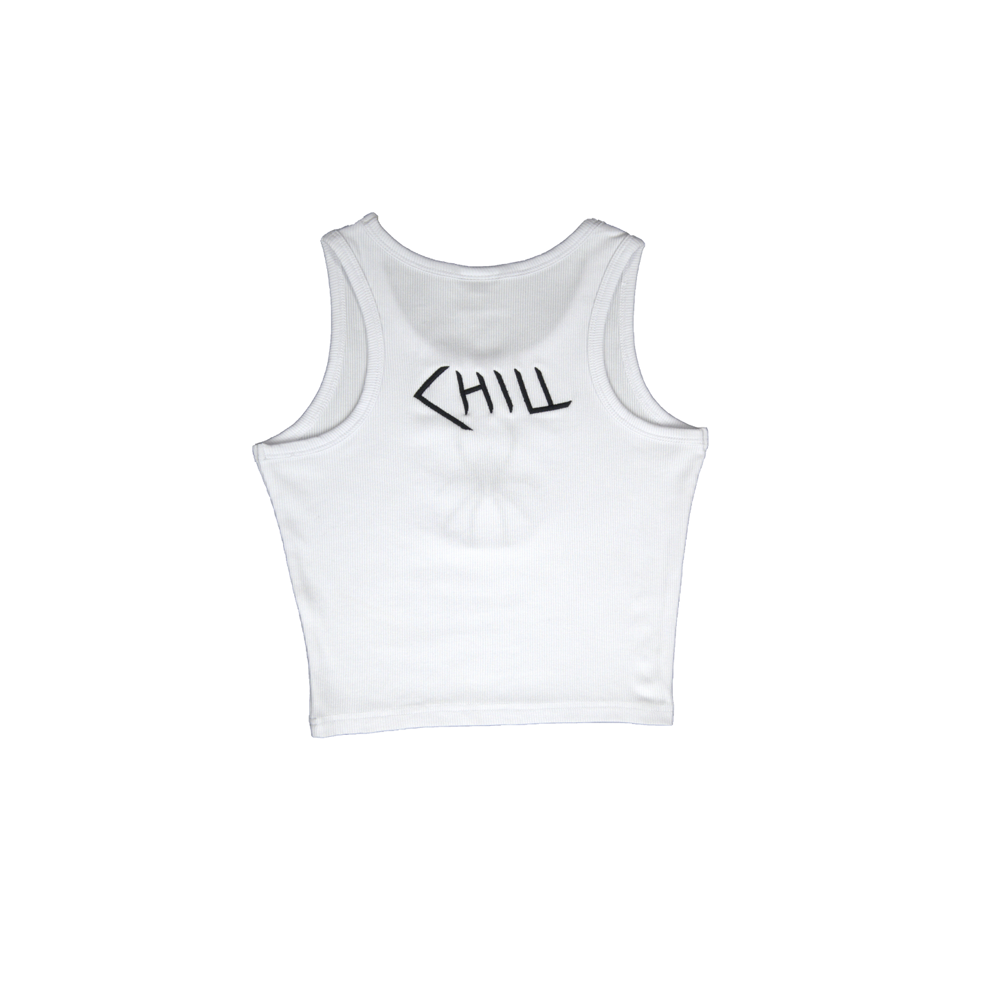 CHILL "spider" Crop Top white